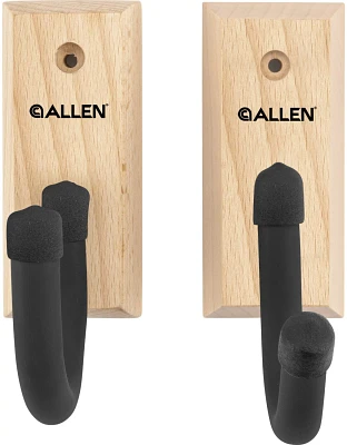 Allen Company Defender Gun Hooks with Wooden Mounting Plaque                                                                    