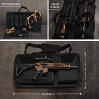 Allen Company Tac-Six Laser-Cut Molle Front 2-Firearms Tactical Gun Case