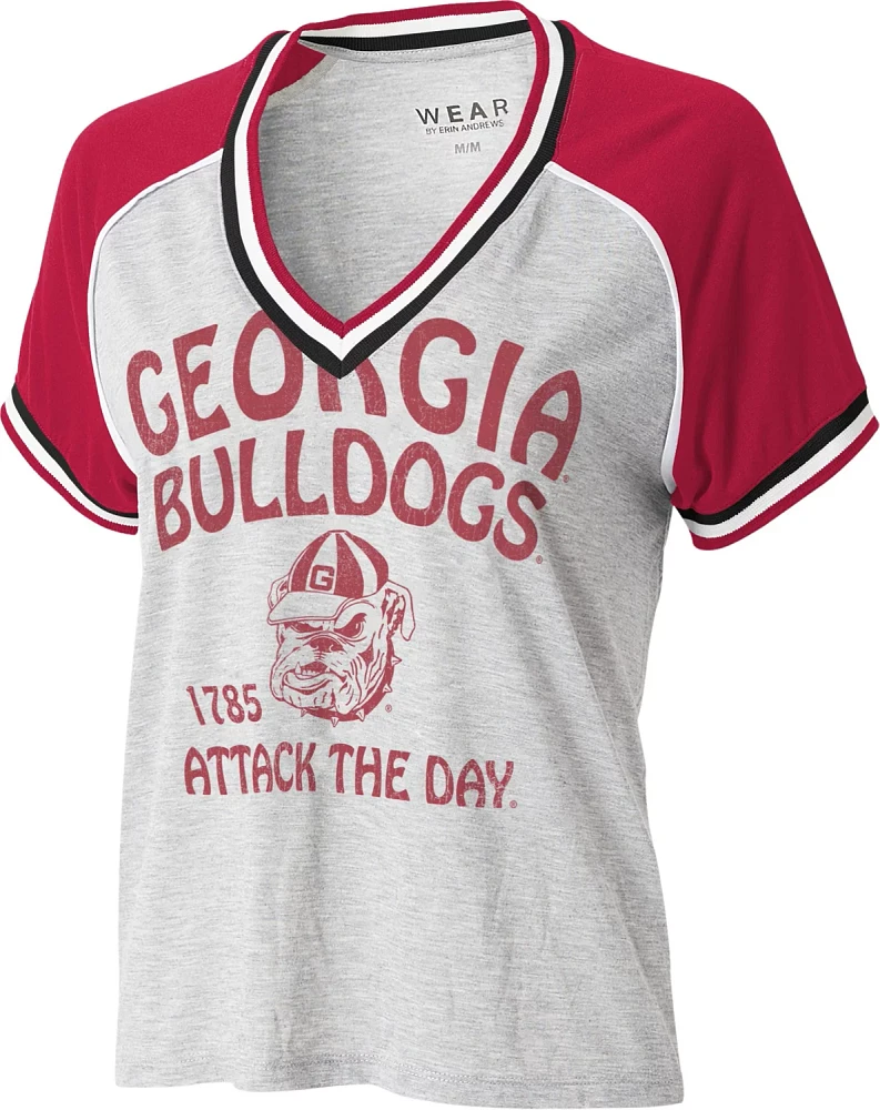 WEAR Women's University of Georgia Raglan Short Sleeve T-shirt