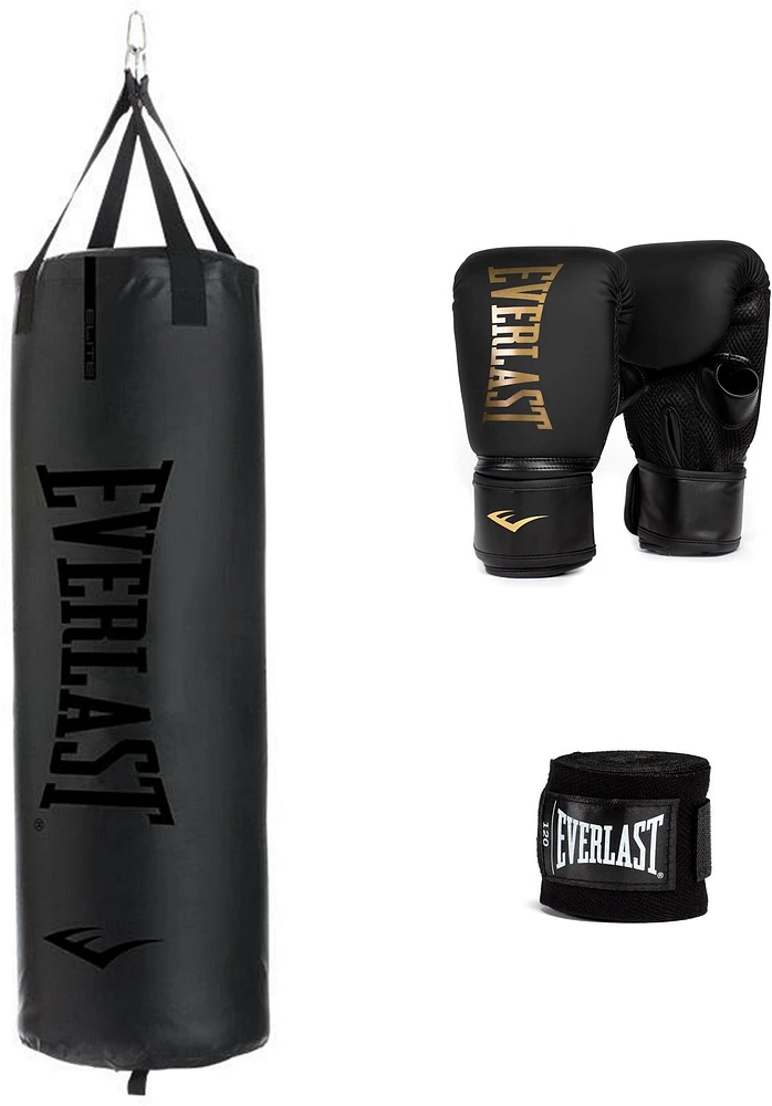 Everlast Elite Nevatear 80 lb Heavy Bag Kit                                                                                     