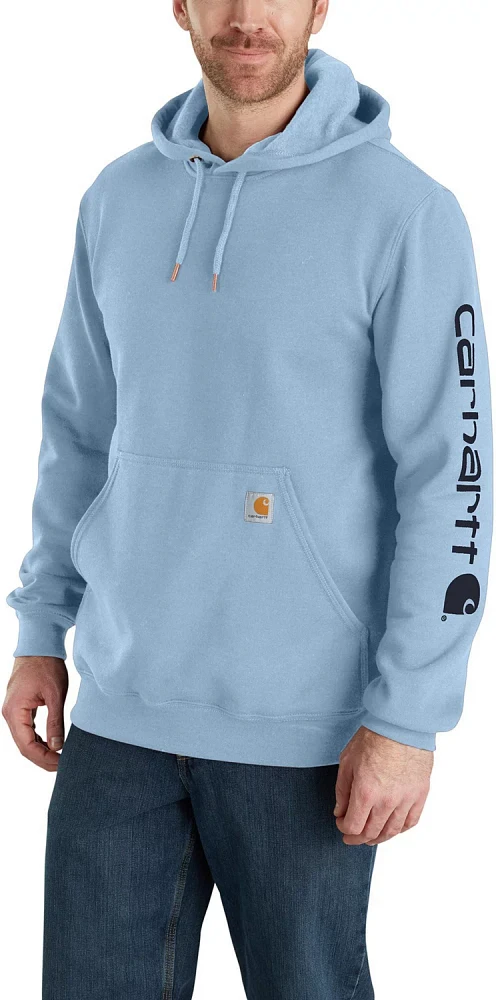 Carhartt Men's Midweight Signature Sleeve Logo Hooded Sweatshirt