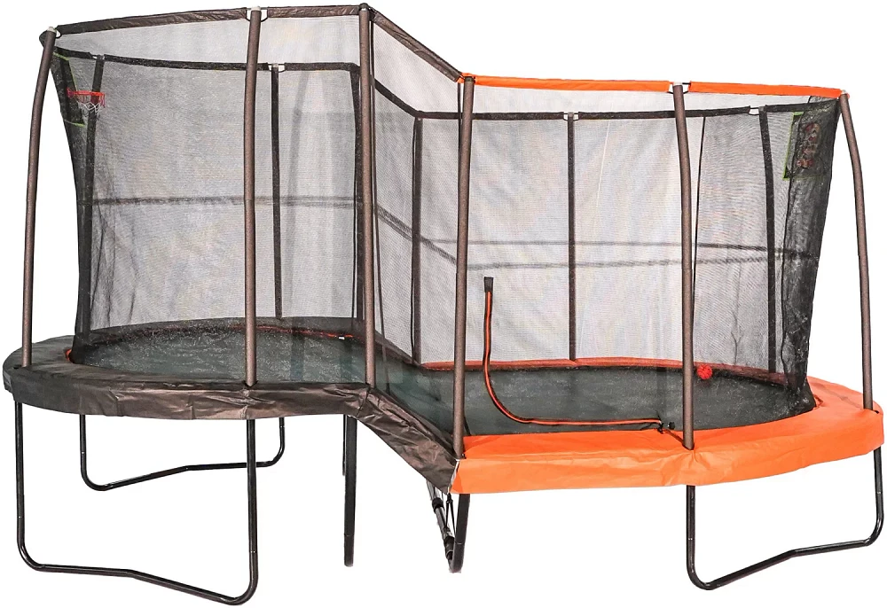 Jumpking 10 ft x 17 ft Oval Multi-Level Trampoline                                                                              