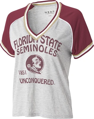 WEAR Women's Florida State University Raglan Short Sleeve T-shirt