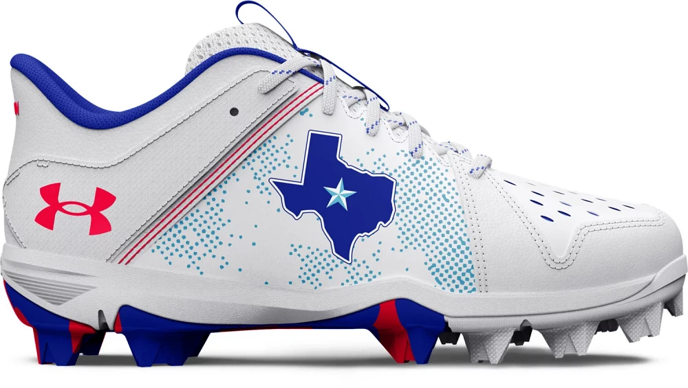 Under Armour Youth Leadoff Low Rubber Molded Texas Baseball Cleats                                                              