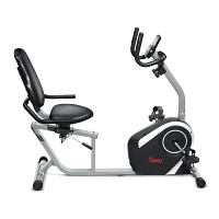 Sunny Health & Fitness Easy Adjustable Seat Recumbent Bike                                                                      