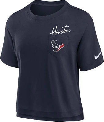 Nike Women's Houston Texans Dri-FIT High Hip Pocket T-shirt