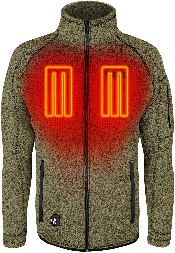 ActionHeat Men's Slim Fit 5V Battery Heated Sweater Jacket