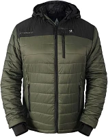 ActionHeat Men's 5V Battery Heated Color Block Hooded Puffer Jacket