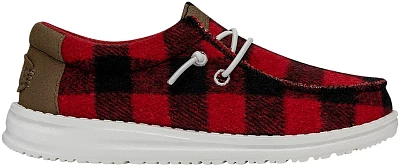 HEYDUDE Boys' Wally Buffalo Plaid Shoes                                                                                         