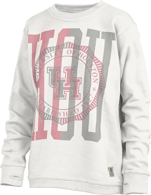 Three Square Women's University of Houston Overprint Block Shoreline Long-Sleeve Fleece                                         