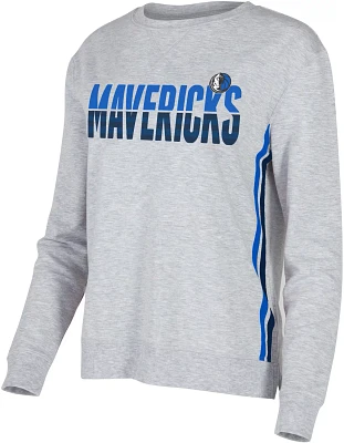 Concepts Sport Women's Dallas Mavericks Cedar Fleece Long Sleeve Shirt