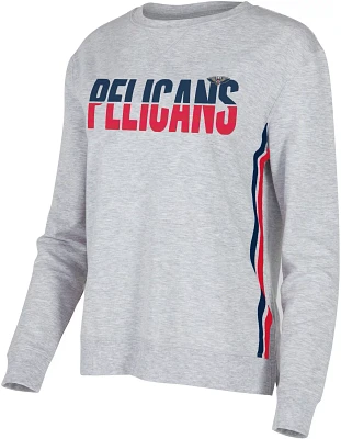 Concepts Sport Women's New Orleans Pelicans Cedar Fleece Long Sleeve Shirt                                                      
