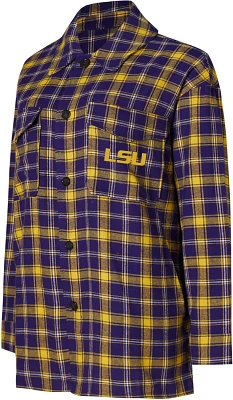 College Concepts Women's Louisiana State University Artic Flannel Long Sleeve Night Shirt