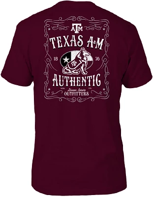 Great State Men's Texas A&M University Vintage Whiskey Label Short Sleeve Shirt                                                 