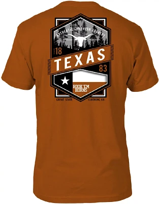 Great State Men's University of Texas Double Diamond Crest Short Sleeve Shirt                                                   
