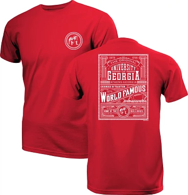 New World Graphics Men's University of Georgia World Famous T-shirt                                                             
