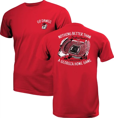 New World Graphics Men's University of Georgia Home Game Stadium T-shirt                                                        