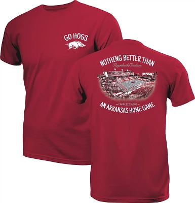 New World Graphics Men's University of Arkansas Home Game Stadium T-shirt                                                       