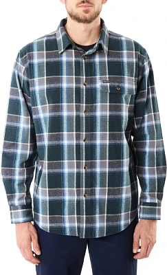 Smith's Workwear Men's Plaid Pocket Flannel Button Down Shirt