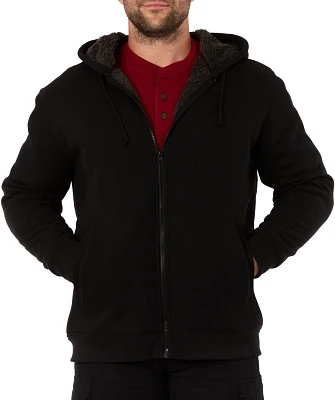 Smith's Workwear Men's Big & Tall Sherpa-Bonded Thermal Knit Hooded Jacket