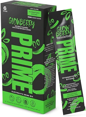 Prime Glowberry Hydration Sticks 6-Pack                                                                                         