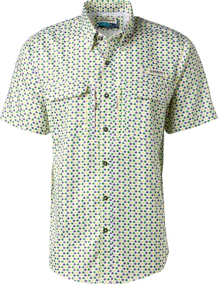 Magellan Outdoors Men's Mardi Gras Micro Print Fishing Shirt