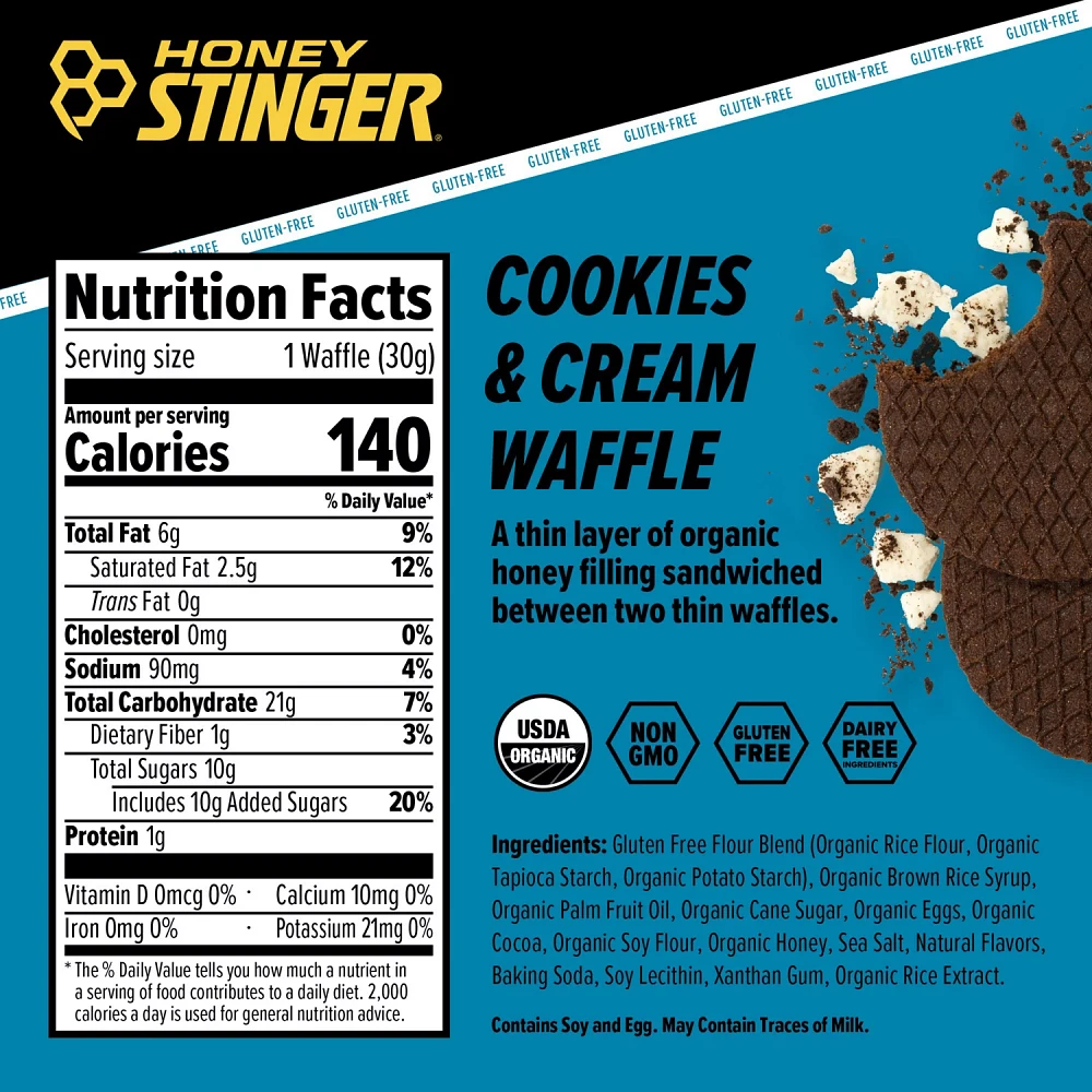 Honey Stinger Gluten-Free Energy Waffle                                                                                         