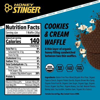 Honey Stinger Gluten-Free Energy Waffle                                                                                         
