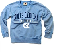 Wes and Willy Boys' University of North Carolina Faded Wash Fleece Crew Sweatshirt