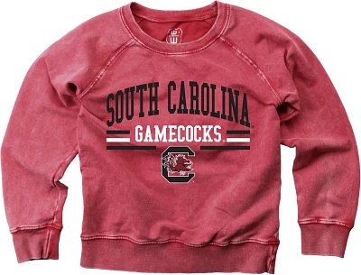 Wes and Willy Boys' University of South Carolina Faded Wash Fleece Long Sleeve Top