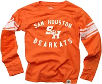 Wes and Willy Boys' Sam Houston State University Printed Sleeve Stripe Blend T-shirt