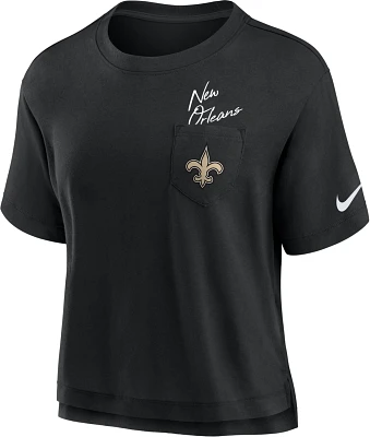Nike Women's New Orleans Saints Dri-FIT High Hip Pocket T-shirt
