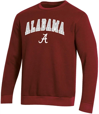 Champion Men's University of Alabama Applique Fleece Crew Sweatshirt                                                            