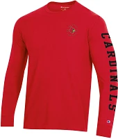 Champion Men's University of Louisville Circle Long Sleeve T-shirt                                                              