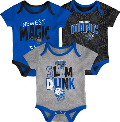 Outerstuff Infants' Orlando Magic Slam Dunk Short Sleeve Creeper Set 3-Pack