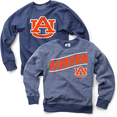 Wes and Willy Boys' Auburn University Reversible Fleece Crew Pullover