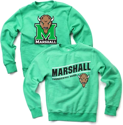 Wes and Willy Boys' Marshall University Reversible Fleece Crew Pullover