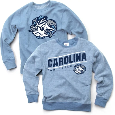 Wes and Willy Boys' University of North Carolina Reversible Fleece Crew Pullover