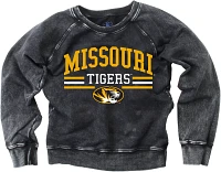 Wes and Willy Boys' University of Missouri Faded Wash Fleece Long Sleeve Top