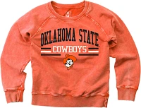 Wes and Willy Boys' Oklahoma State University Faded Wash Fleece Long Sleeve Top