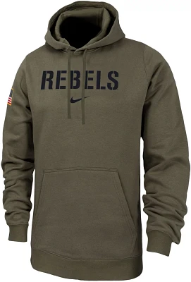 Nike Men's University of Mississippi Military Club Fleece Pullover Hoodie