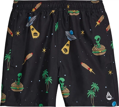 O'Rageous Boys' Aliens Printed Volley Shorts