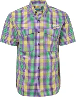 Magellan Outdoors Mardi Gras Seersucker Gingham Shirt