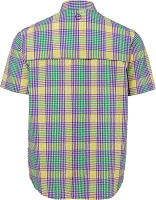 Magellan Outdoors Mardi Gras Seersucker Gingham Shirt