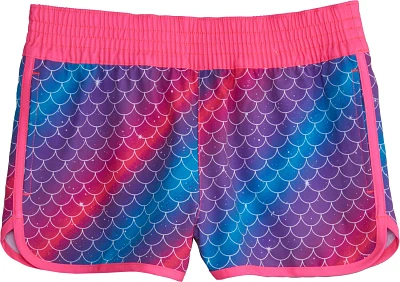 O’Rageous Girls’ Tie Dye Mermaid Printed Boardshorts