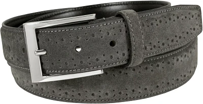 Florsheim Men's Lucky Brogue Suede Leather Belt