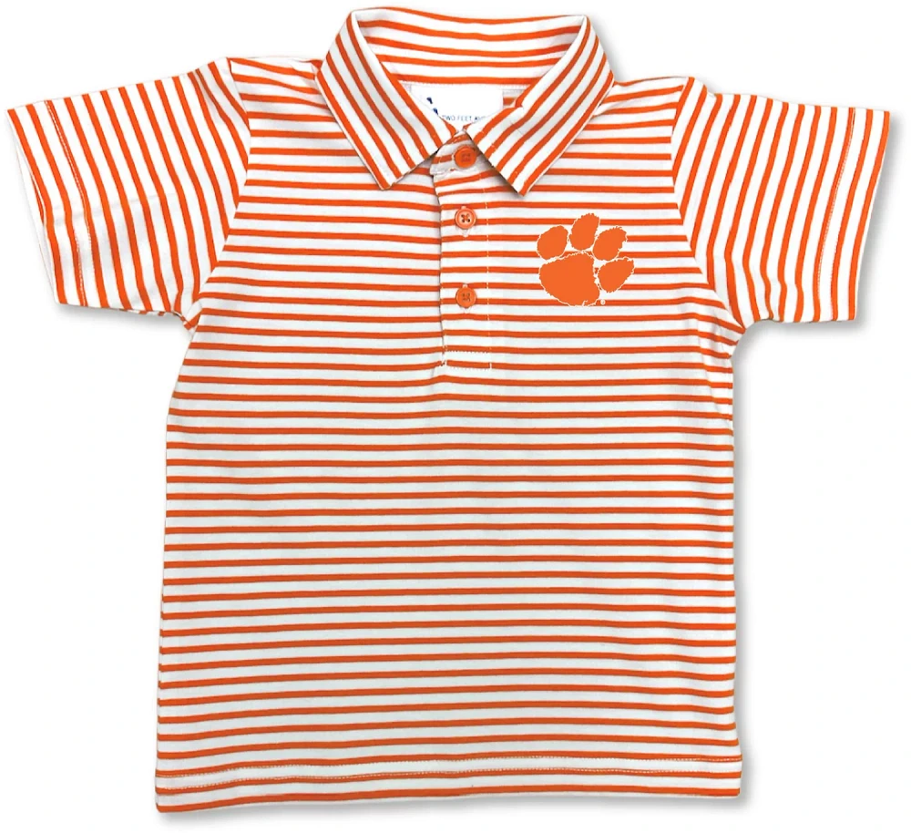 Atlanta Hosiery Company Boys' Clemson University Stripe Polo Shirt