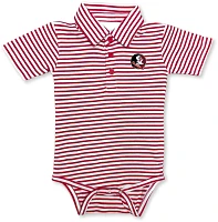 Atlanta Hosiery Company Infant Boys' Florida State University Stripe Polo Creeper