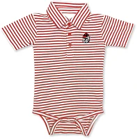 Atlanta Hosiery Company Infant Boys' University of Georgia Stripe Polo Creeper