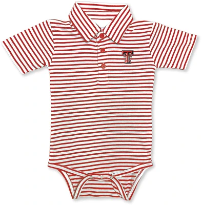 Atlanta Hosiery Infants' Company Texas Tech University Stripe Polo Creeper
